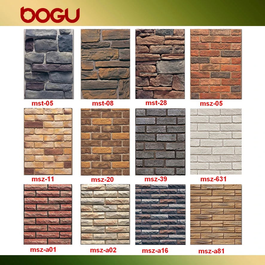 Fake/faux Stone Facade Wall Siding Ceramic Cladding Tile With Wood ...