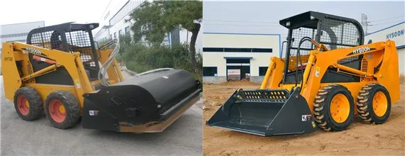 China wheel Bobcat skid steer loader for sale with attachment.jpg