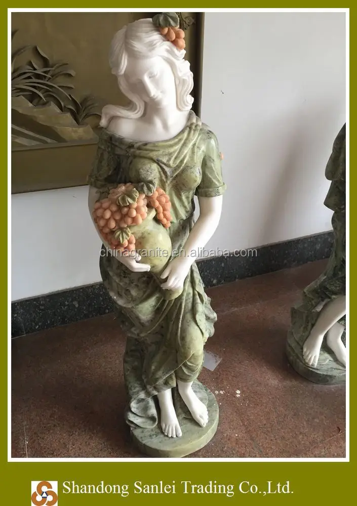 Garden Decoration White Marble Life Size Concrete Molds For Statues ...