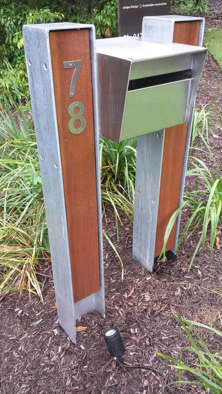 Vintage Corten Steel Metal Waterproof Newspaper Box Buy Corten Steel Metal Newspaper Box
