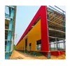 modern beautiful facade steel structure metal frame prefabricated warehouse