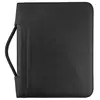 Customize 2018 design leather Portfolio padfolio zipper file folder