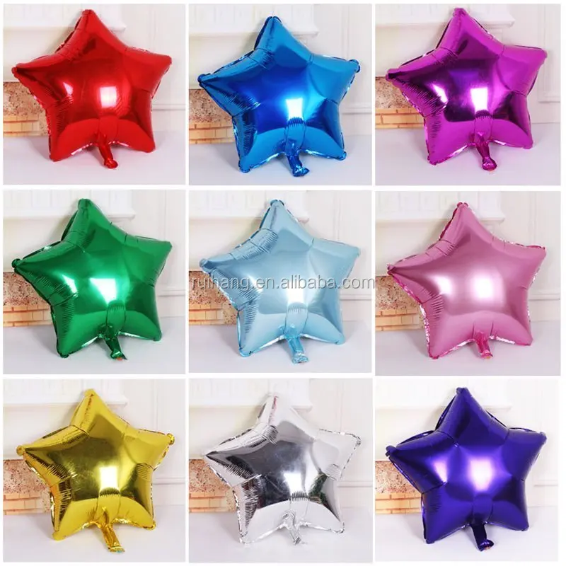 26 Inch Gold & Silver Foil Balloons Star Shape Wedding Birthday Party Decoration 