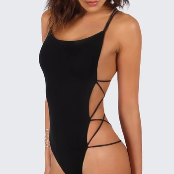 black tank top bodysuit