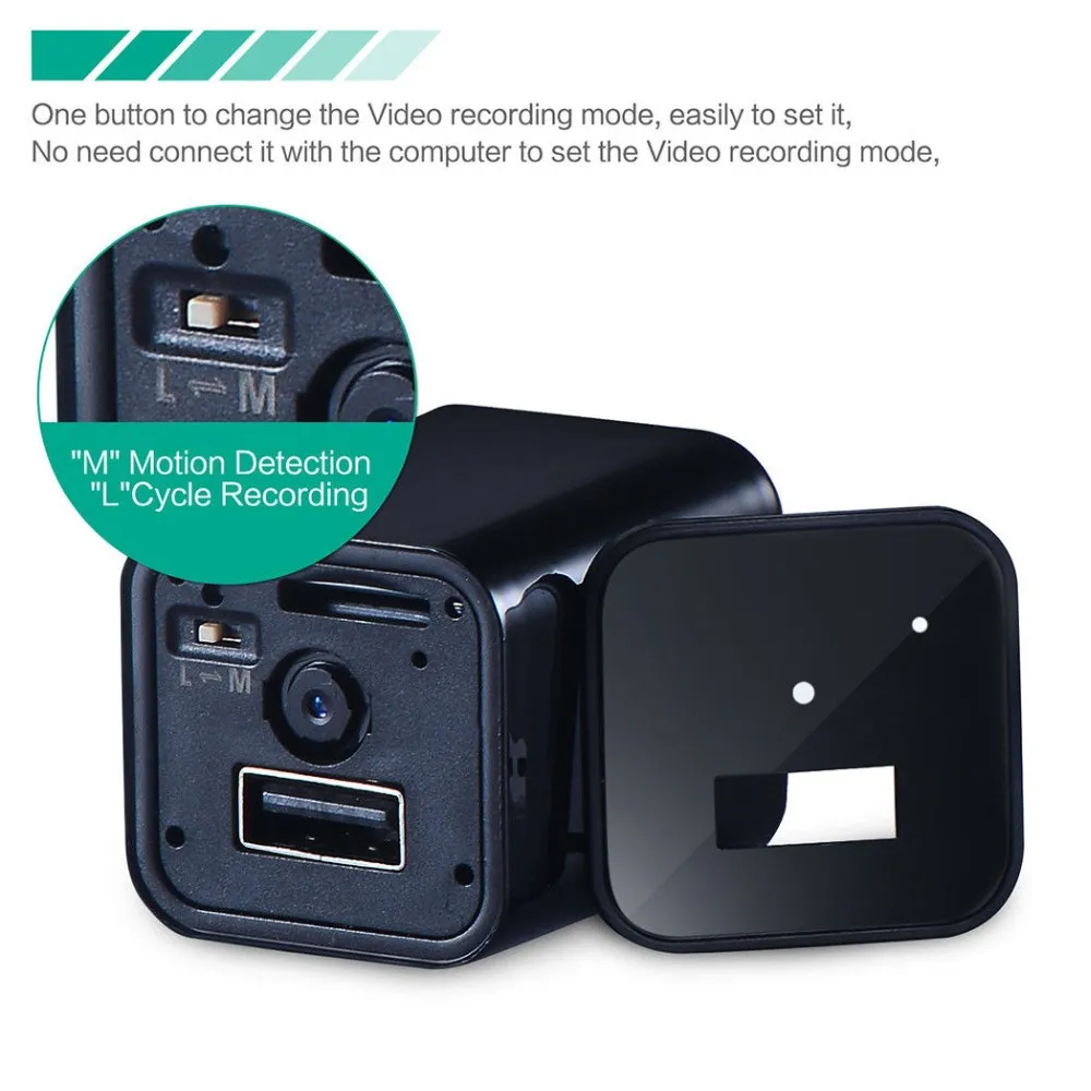 USB Plug Wall Charger Camera