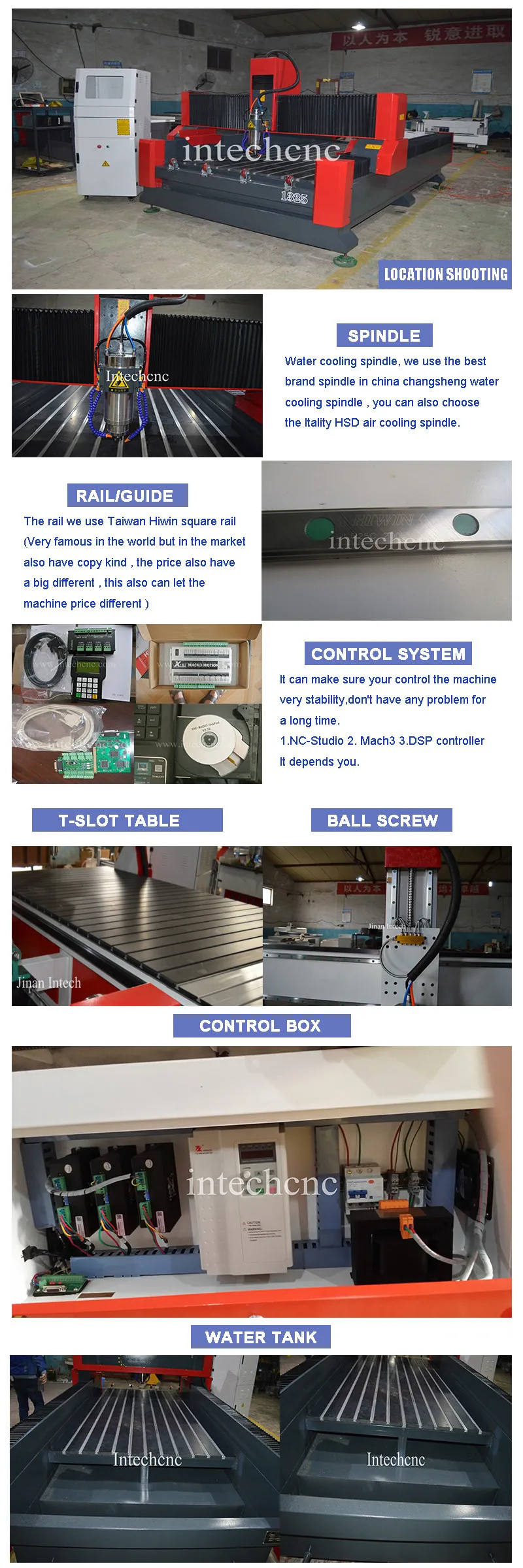 Newest 1300*2500mm 4 axis cnc router engraver machine
