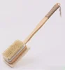 Natural Exfoliating Loofah luffa loofa Bath Brush,Natural bristles and loofah sponge two side bath brush