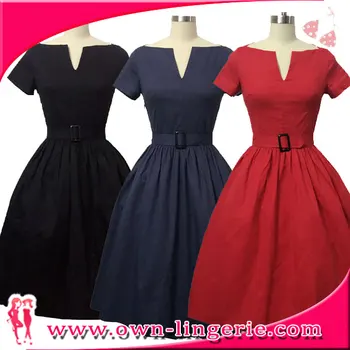 Wholesale Cheap Women Vintage Dress V 