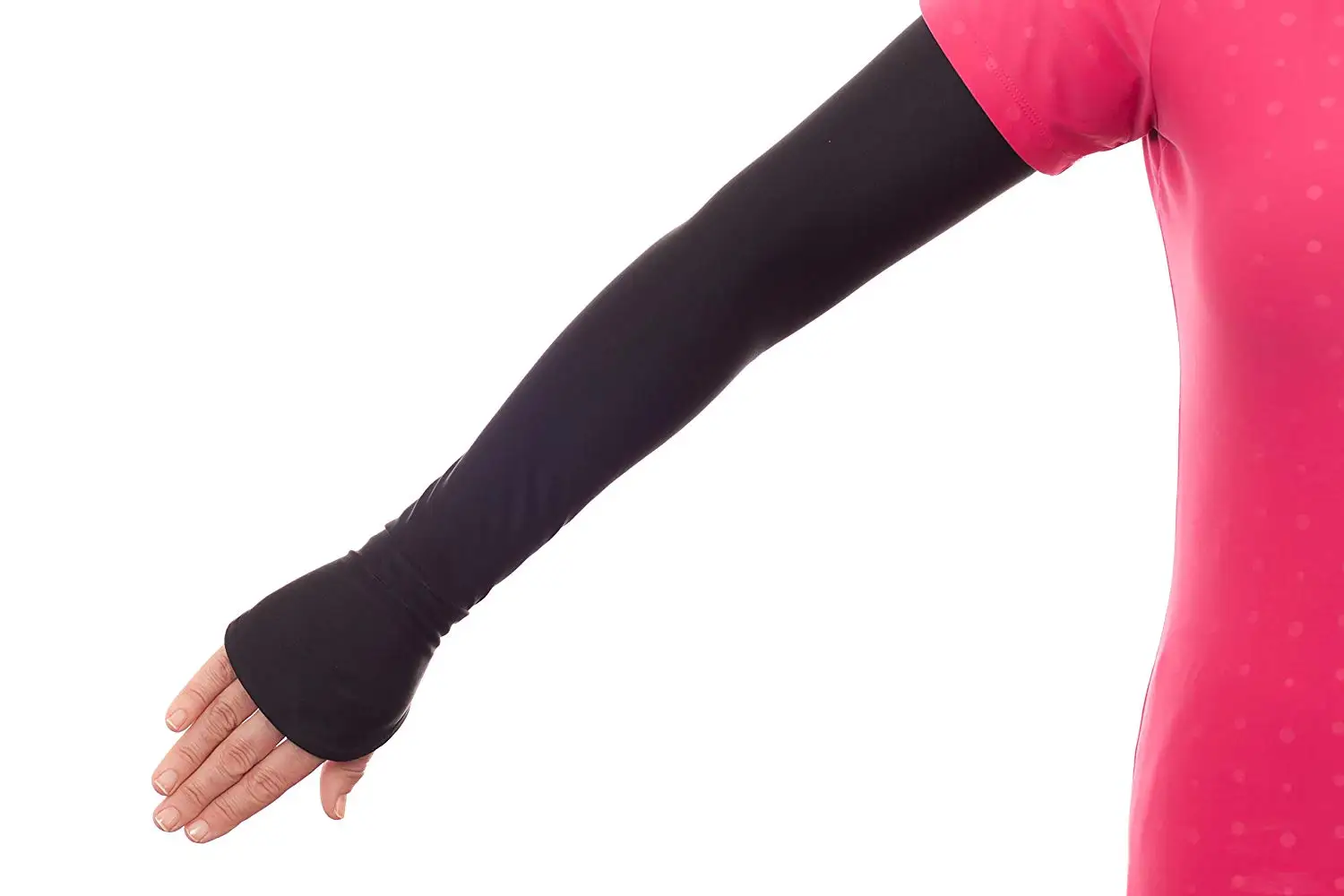 SUPVOX 4 Pair Arm Sleeves UV Protection Long Fingerless Sun Gloves