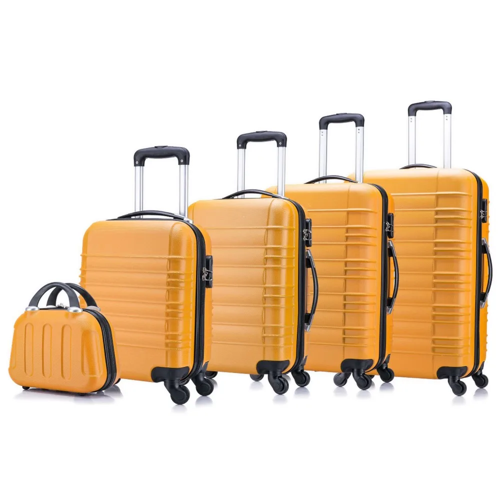 Travel Bags 3 Pecas Viagem Malas Hard Abs Trolley Bags Suitcase Luggage