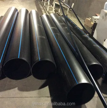 Flexible Blue Stripes Black Poly Hdpe Pipe Price For Water Supply - Buy ...