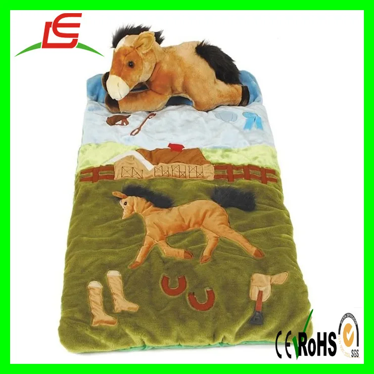 stuffed toy sleeping bag