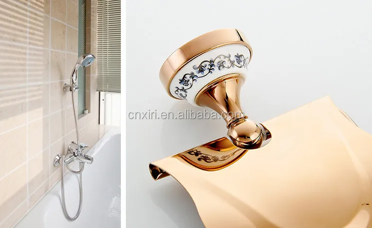 Toalla De Papel Rack Azul Y Blanco Porcelana Toalla De Papel Rack Rosa