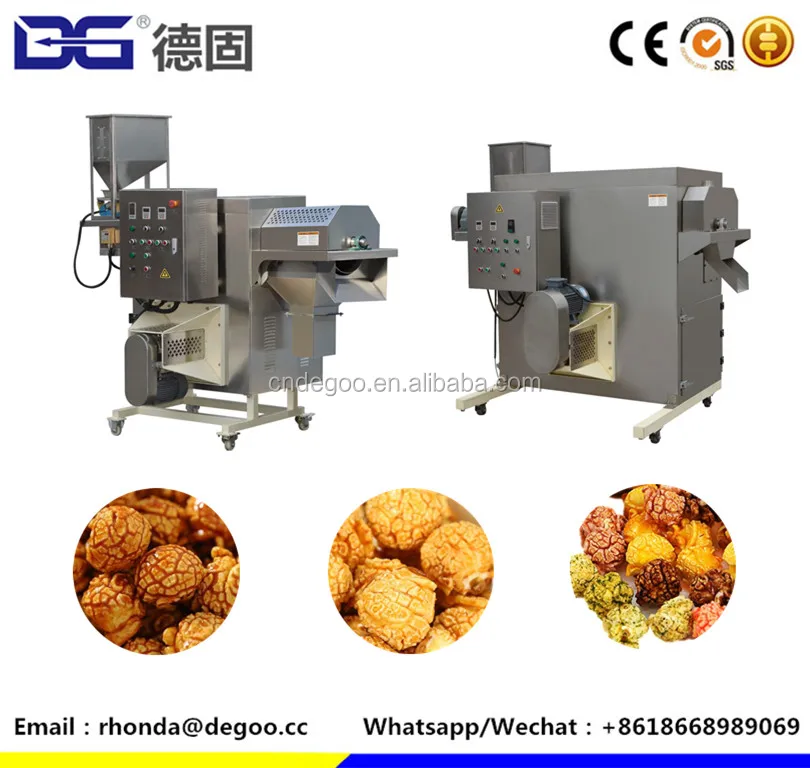 
High quality chocolate pop corn machine caramel pop corn production line 