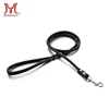 Wholesale custom print flexi PU dog leather leash with snap hook for small dog