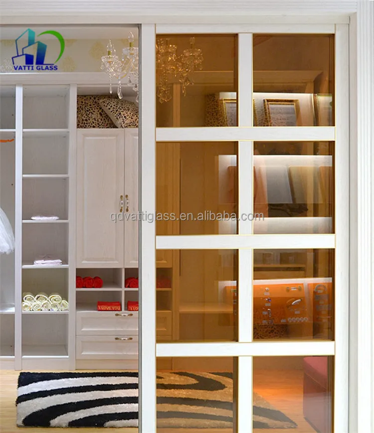 Wardrobe And Cabinet Tinted Glass Door Solid And Patterned Tinted