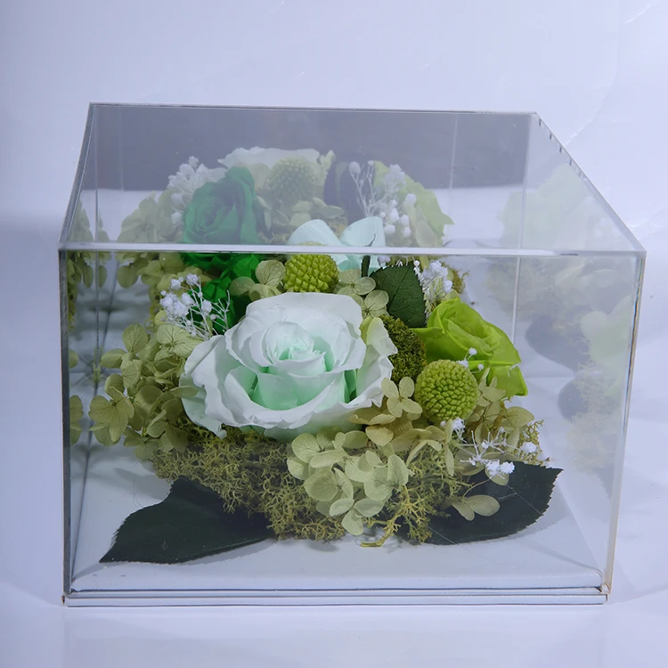 roses flower box with cover let art live forever, let beauty