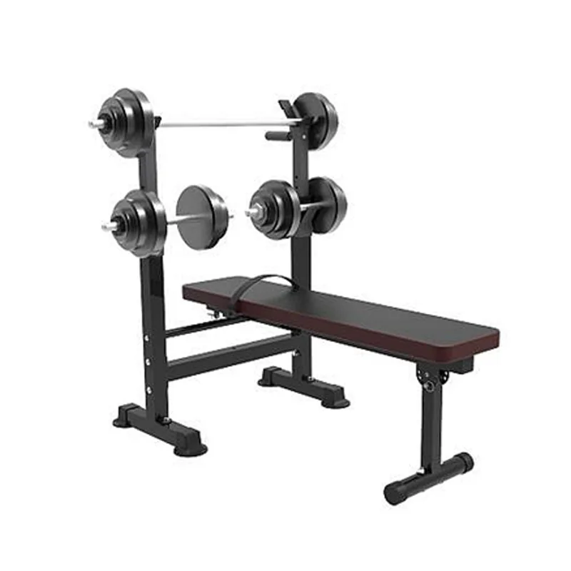 Adjustable Foldable Weight Bench With Dumbbell Rack Body Strength ...