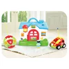 2 Channel Beginners Kids Remote Control Mini Cartoon Car Police with mini small house toy