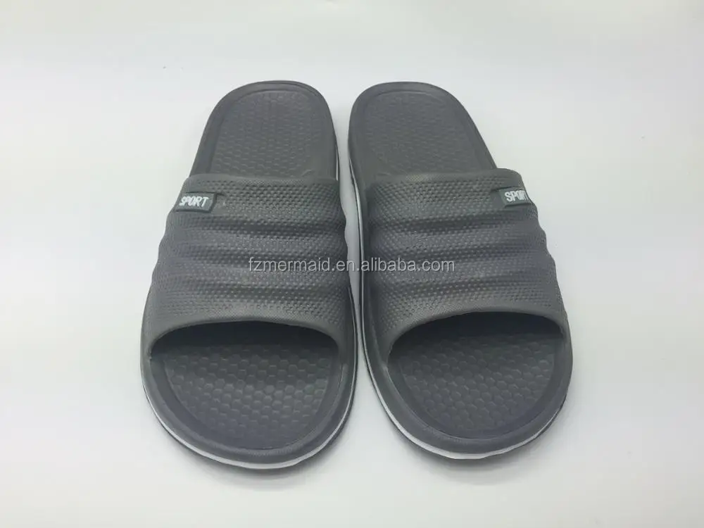 Latest Home Slipper for Men Eva Slide Shoes with Sticker Sport Shoes 2024