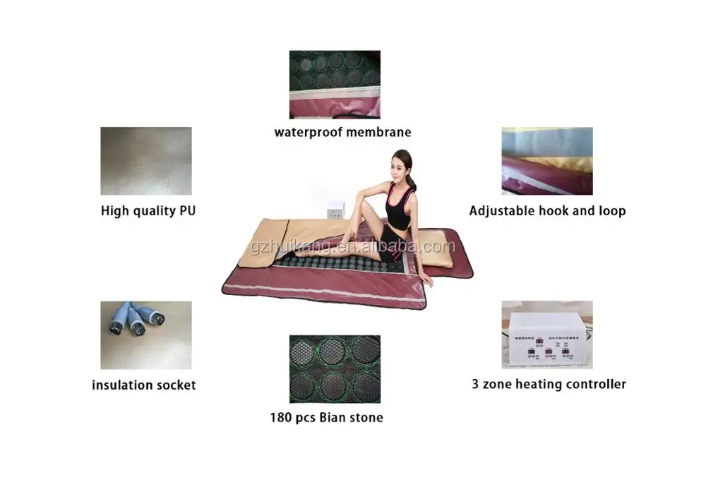 2017 Newest Luxurious Infrared Sauna Blanket With Bian Stones Body