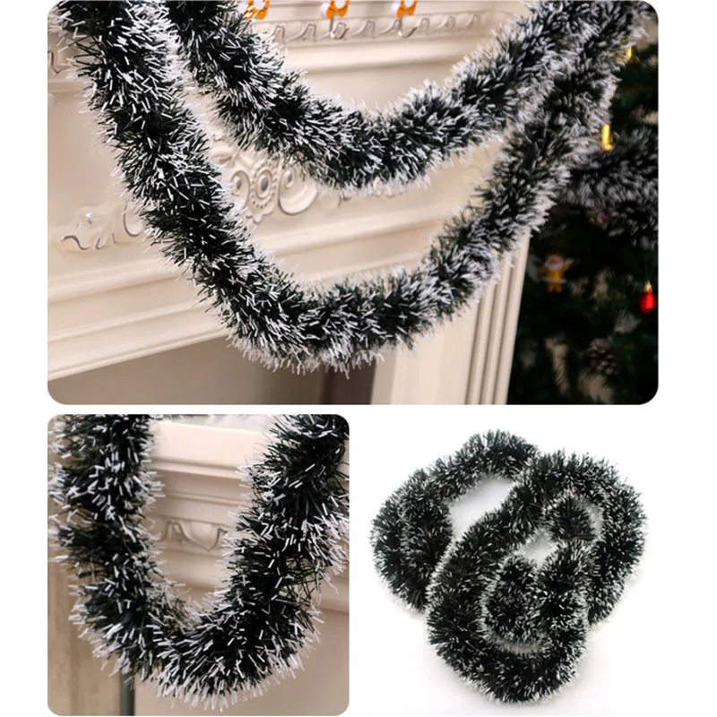 new style blackish green Christmas garland christmas decorations hang christmas tree garland