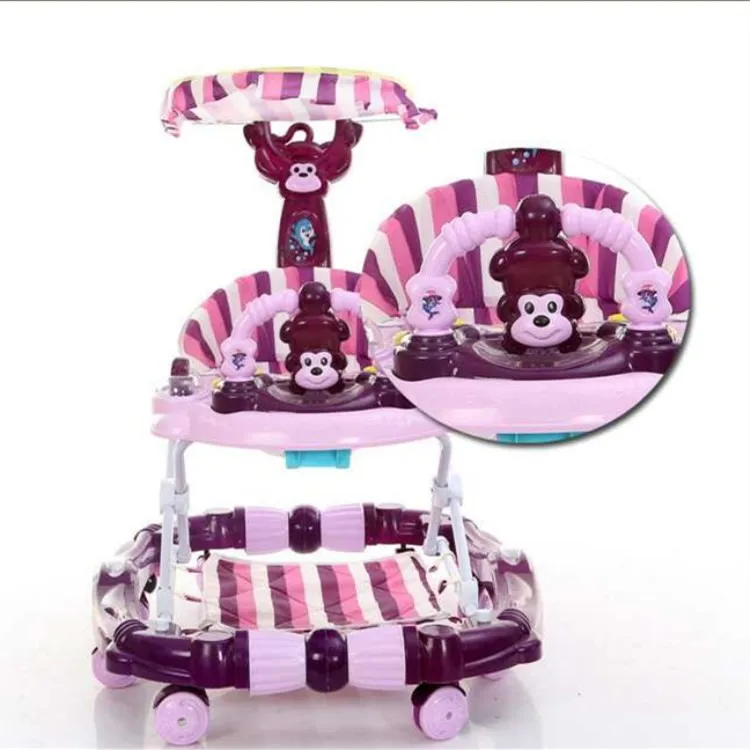 Best Luxury Musical Baby Stand Walking Walker With Swing Function 4 In