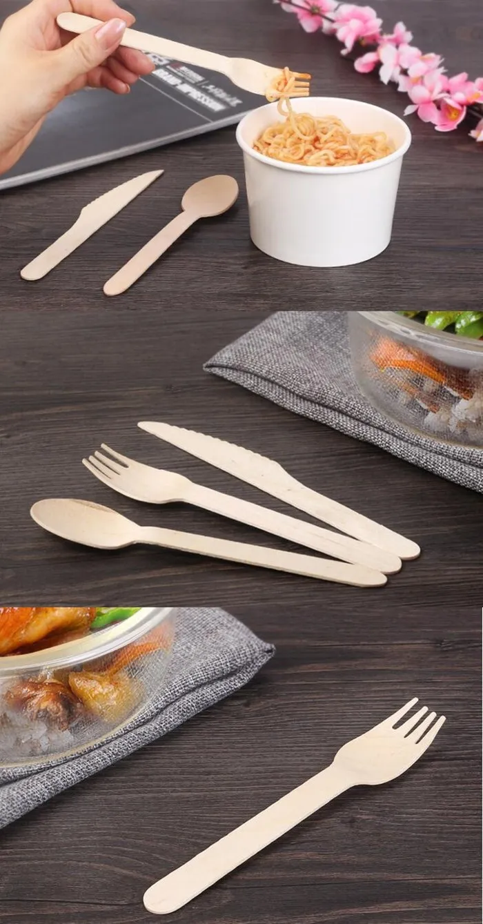 Factory Direct Sale Wholesale Disposable Wooden Spoon Fork Knife Buy