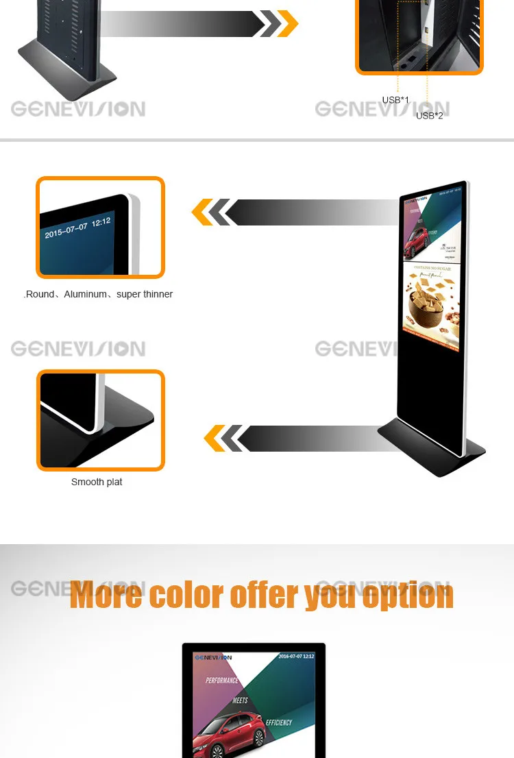 55 Inch Floor Stand Smart Board Video Player Buy 55 Full Hd Ad