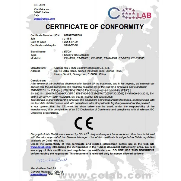 [ETON ]ETMF05 Cotton Candy Floss Machine with Cart, View Cotton Candy