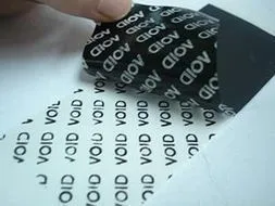 Warranty void stickers just for one time use,security sticker