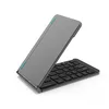Universal aluminum alloy two folding Bluetooth keyboard F88 for ios Android window three system