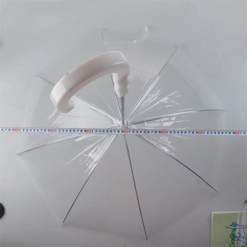 clear plastic umbrella hat