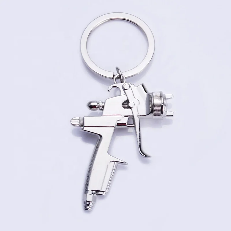 Mini Creative Water Gun Keyring Metal Car Keychains Gun Shape Keychain