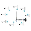 Long distance 8ch 2mp wireless cctv security camera system nvr dvr kit