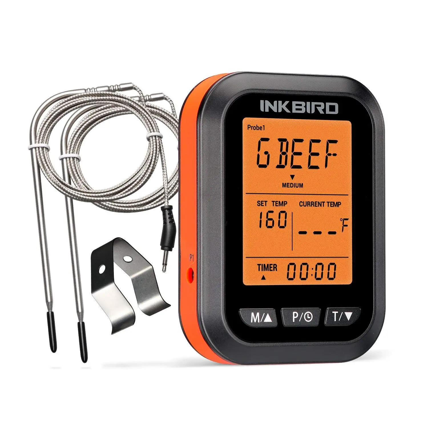 Inkbird Wireless Remote Digital Meat Thermometer Ict2p Buy Wireless