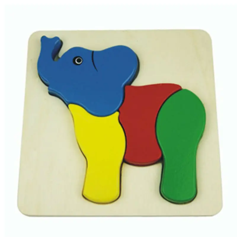 puzzle elefante madera