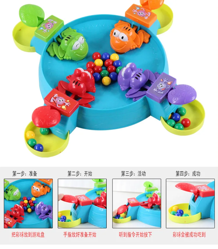 Eat the Beads Novel Game Feeding Hungry Frog for Kids