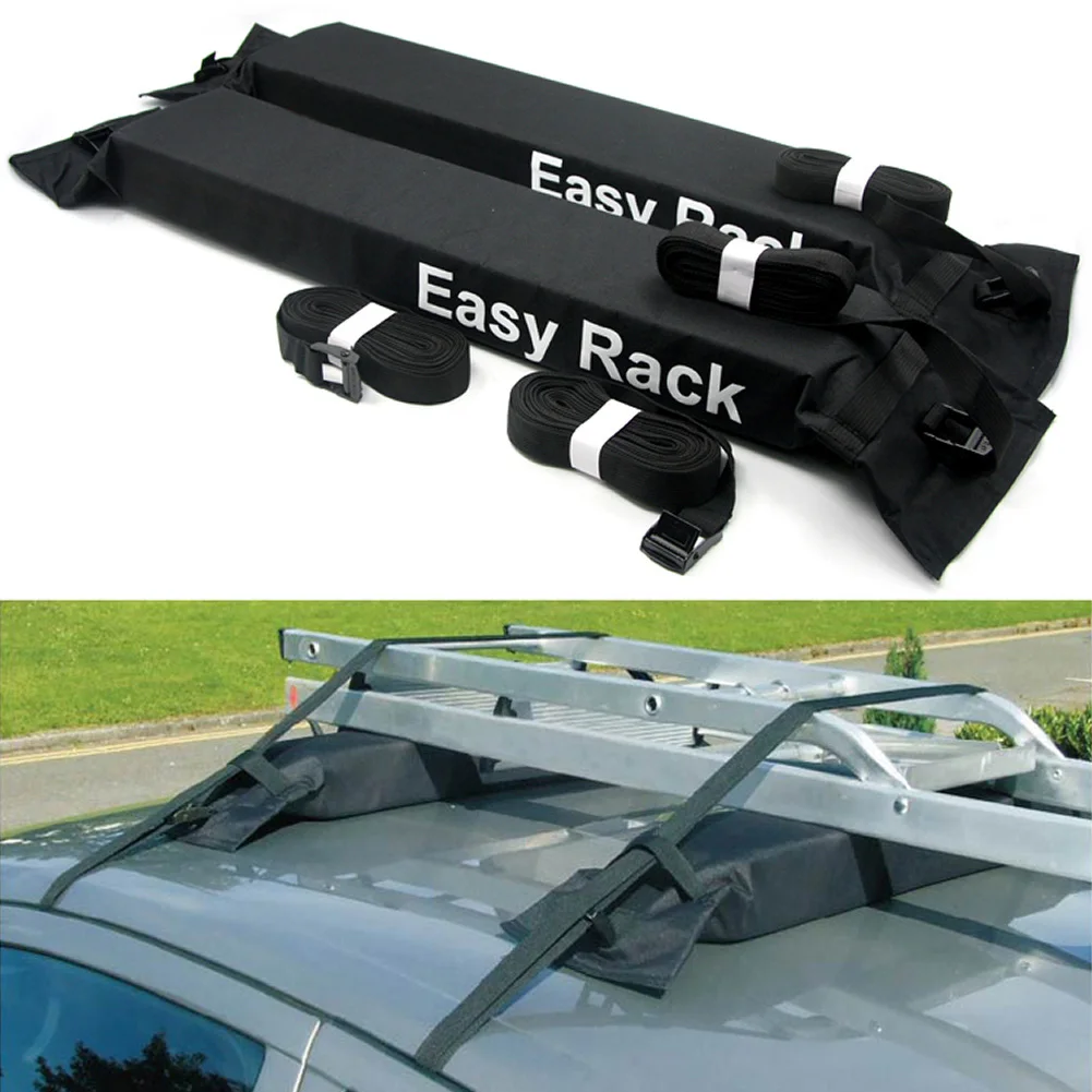 Universal Auto Soft Car Roof Rack Outdoor Rooftop Luggage Carrier Load 60kg Baggage Easy Fit Removable