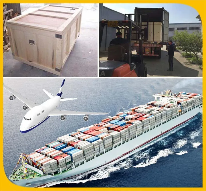 木箱包装,并通过船或空运运输.