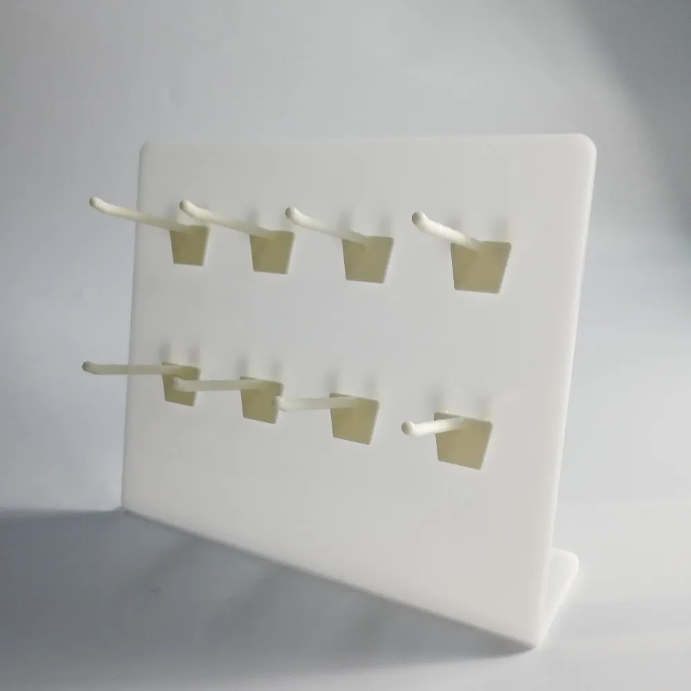 Exhibition Show 8pcs Pegboard Plastic Hook Holder Small Mobile