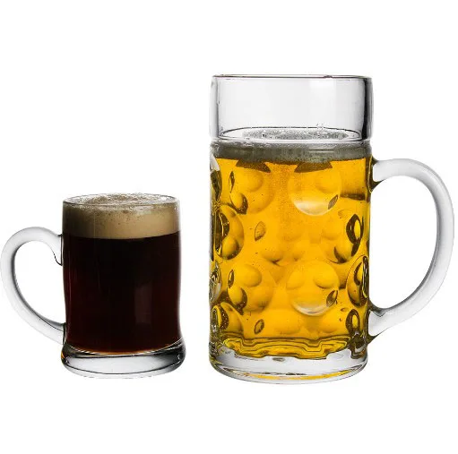 Glassware 1000ml Beer Glass Mug Dimple Beer Mug With Handle Buy