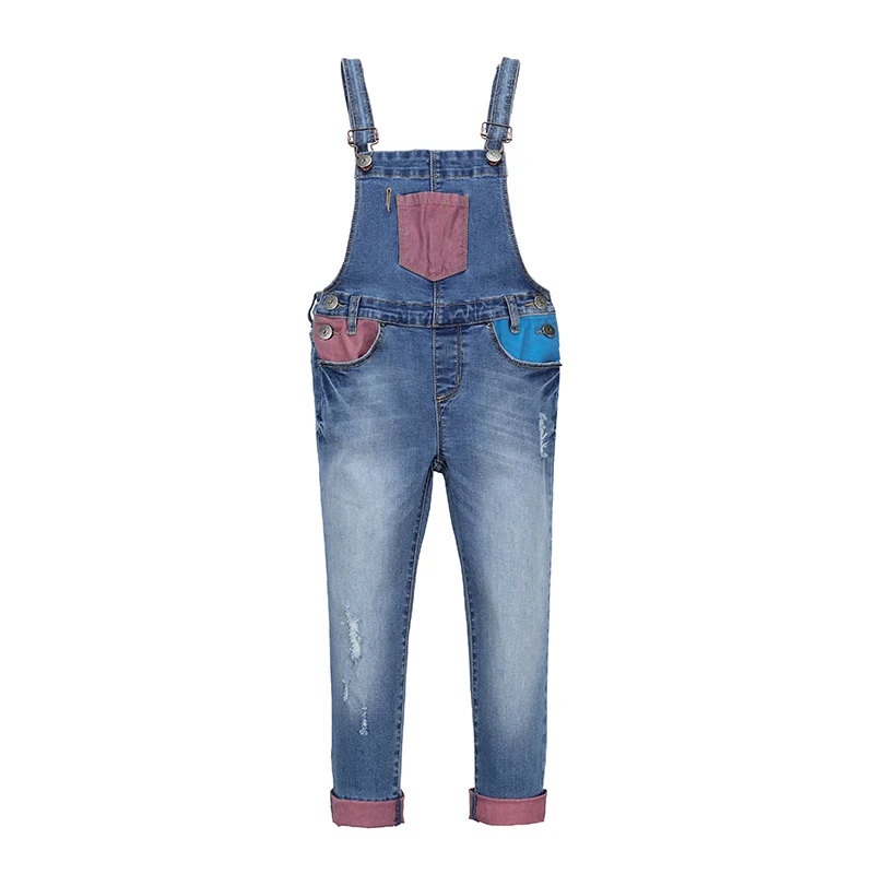 
Girls suspender jeans with bib 