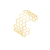 Trendy Jewelry 14K Gold Honey Bee Hive Bangle Hollow Out Geometric Figure Shape Bangle