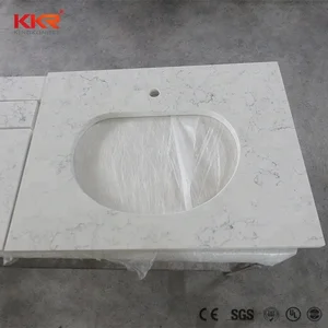 Prefabricated Solid Surface Precut Marble Countertop Vanity Tops