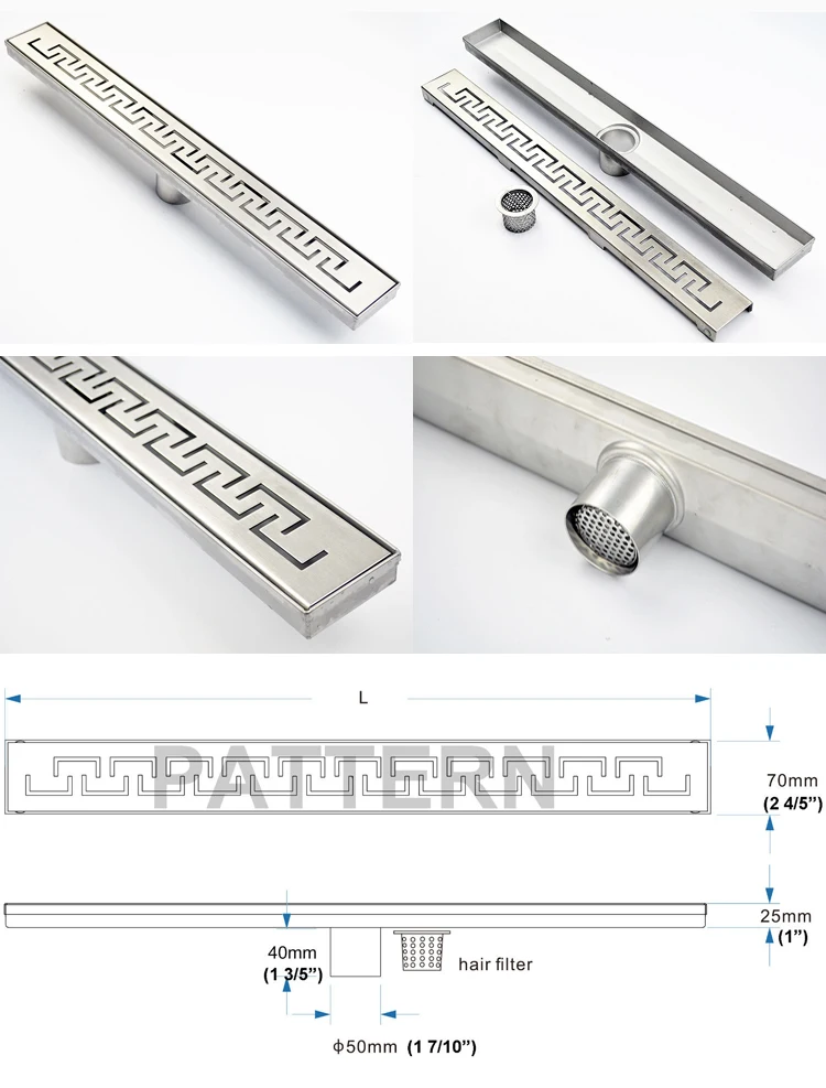 bathroom shower floor drain