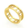 Roman Numeral Wedding Band Wholesale Women's Accessories Stainless Steel Engagement Ring For Men Costume Jewelry