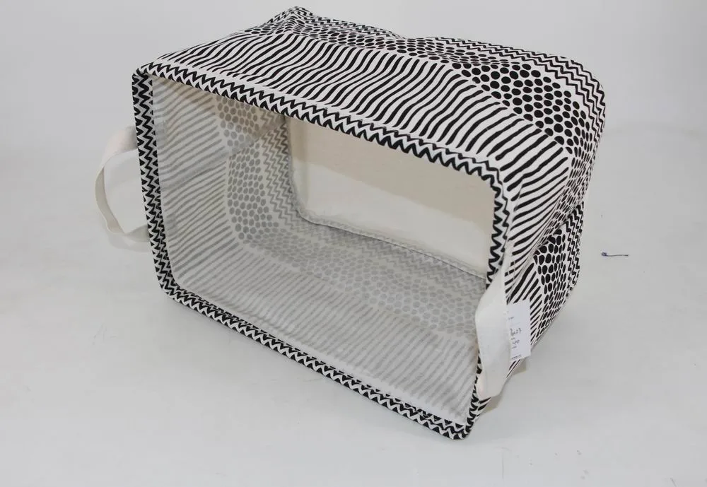 Juguetes Ropa Plegable De Tela De Lona De Cubo De Almacenamiento Negro