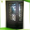 exterior wrought iron single grill front entry doors