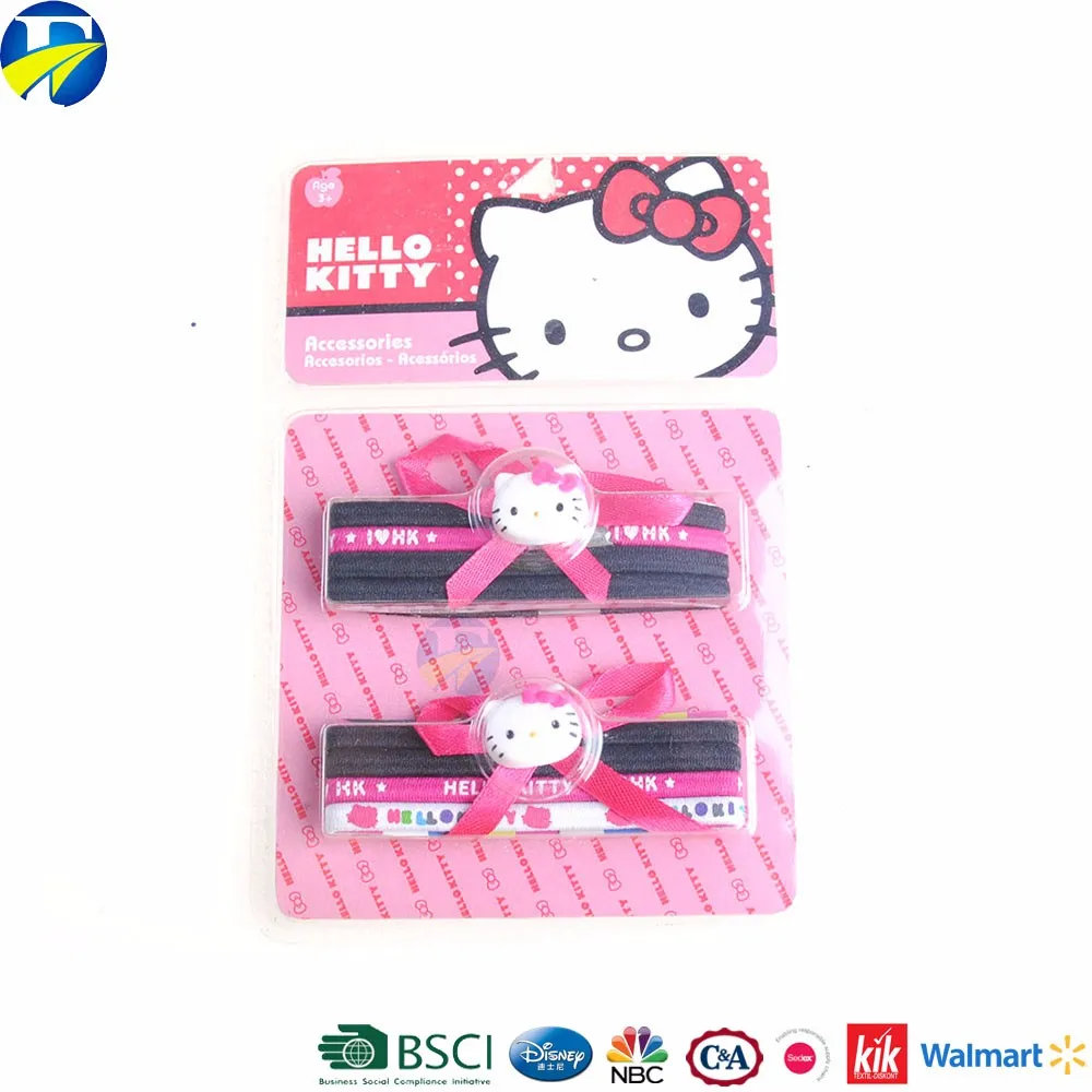 F&j Brand Hello Kitty Baby Hair Clips Red Headband Metal Hair
